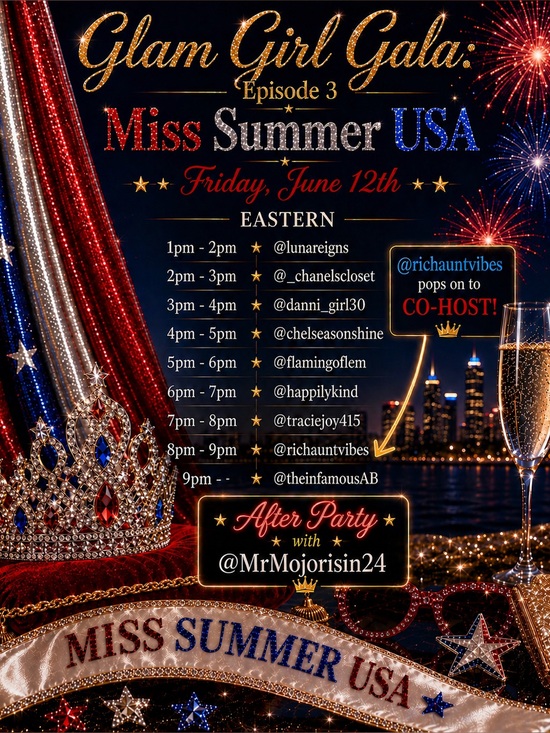 Nordstrom Dresses & Skirts - Glam Girl Gala ✨ 
Live Show Flyer ✨